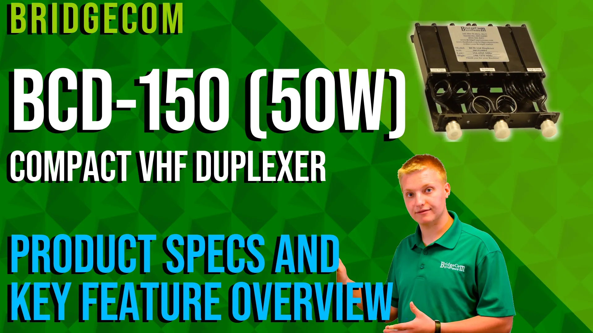 BCD-150 VHF Mobile-Type Duplexer
