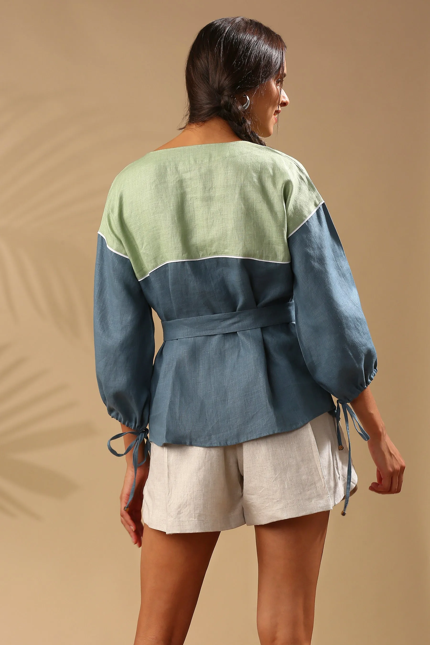 Blabel 100% Hemp Koa Bomber Jacket Top