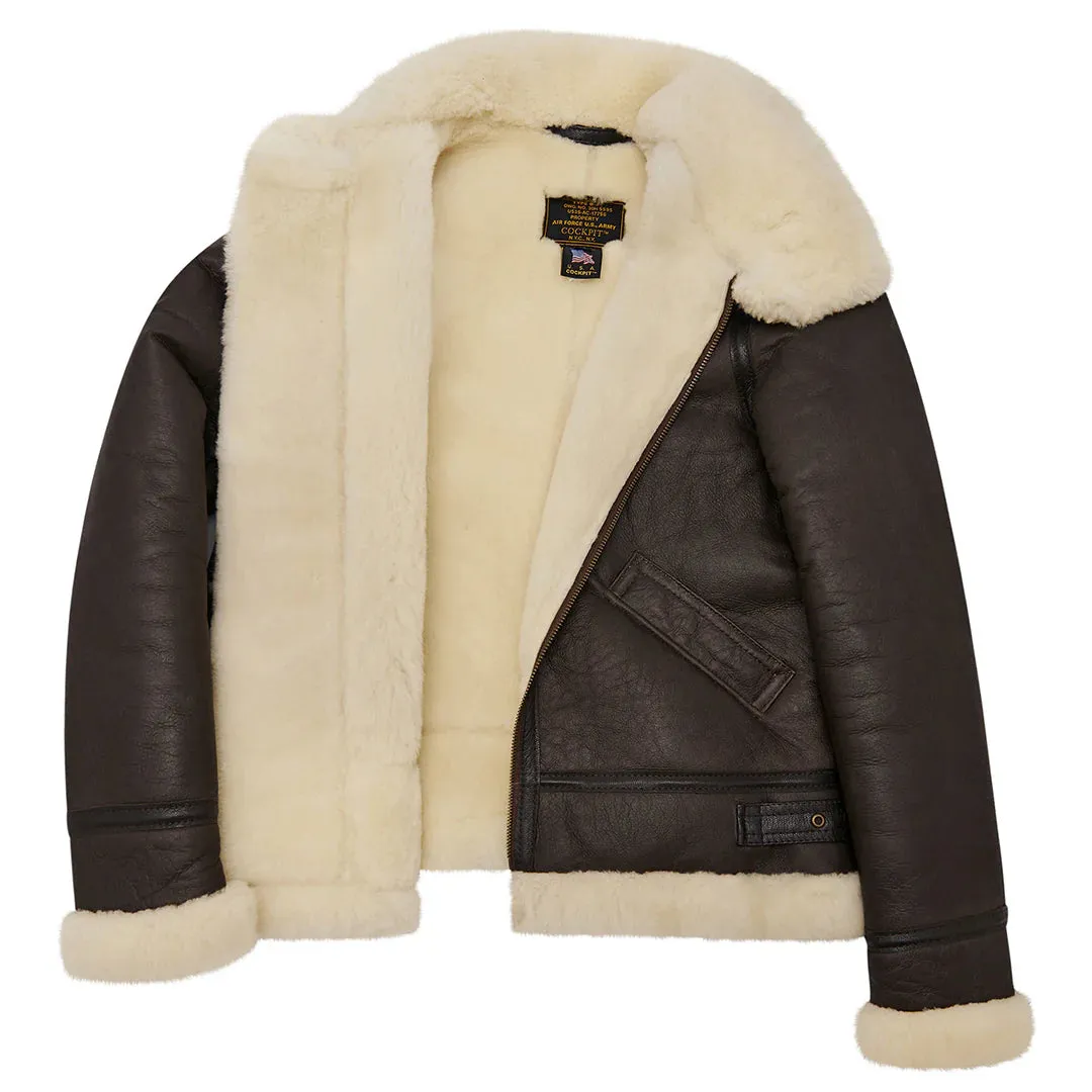 Cockpit USA Womens B-3 Sheepskin Bomber Jacket