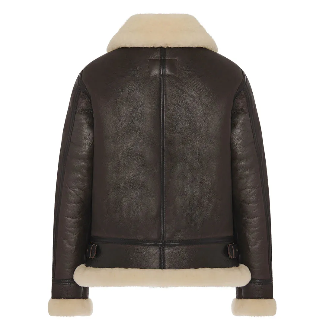 Cockpit USA Womens B-3 Sheepskin Bomber Jacket