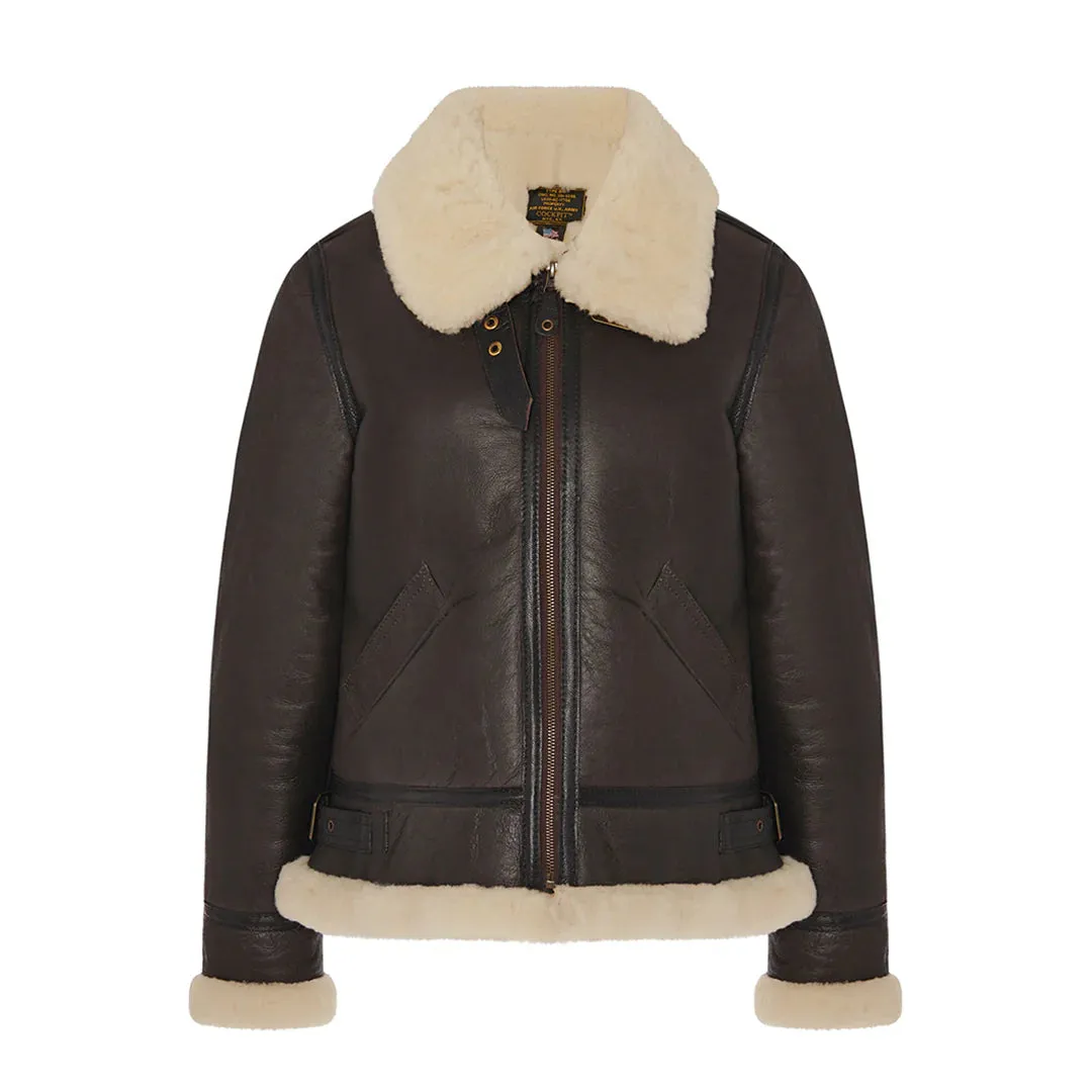 Cockpit USA Womens B-3 Sheepskin Bomber Jacket