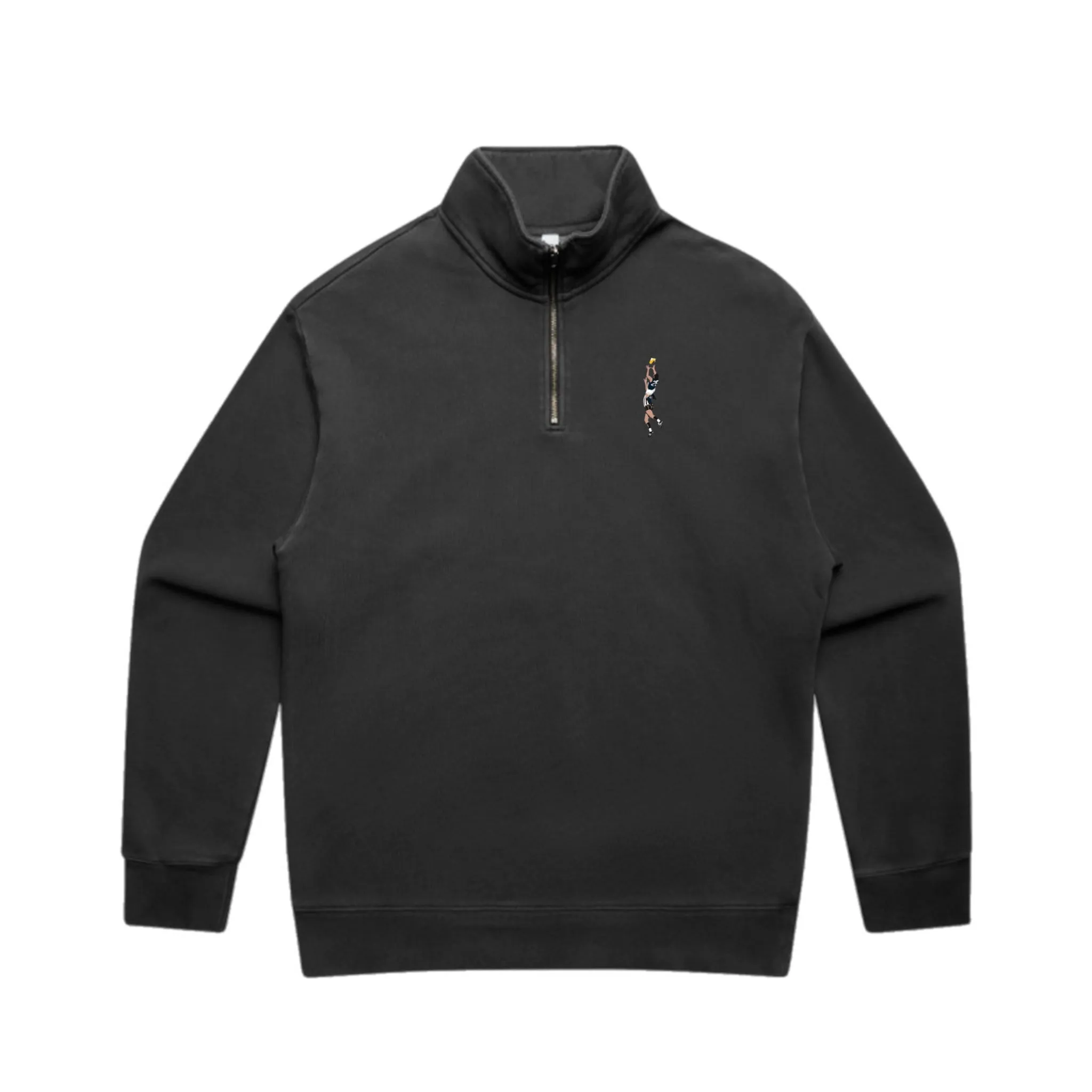 FADED ZIP JUMPER: JEZZA, YOU BREW-TY