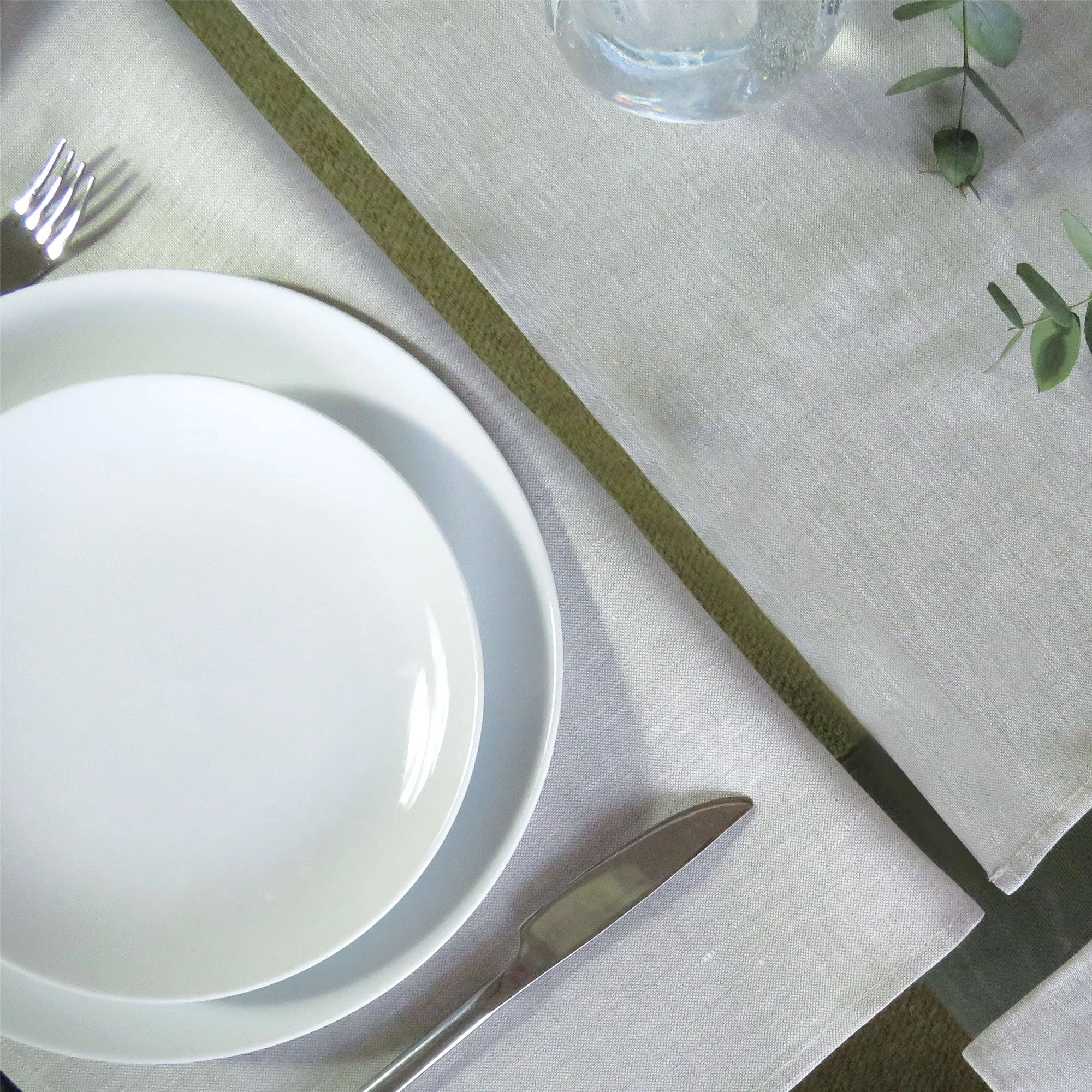 Informal Oatmeal Irish Linen Placemat Set of 4