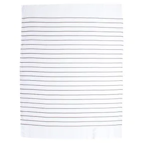 SAILOR STRIPE LINEN THROW - GREY