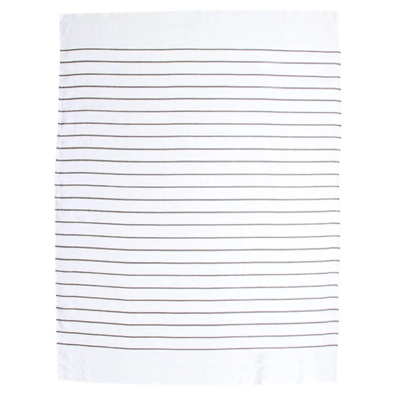SAILOR STRIPE LINEN THROW - GREY