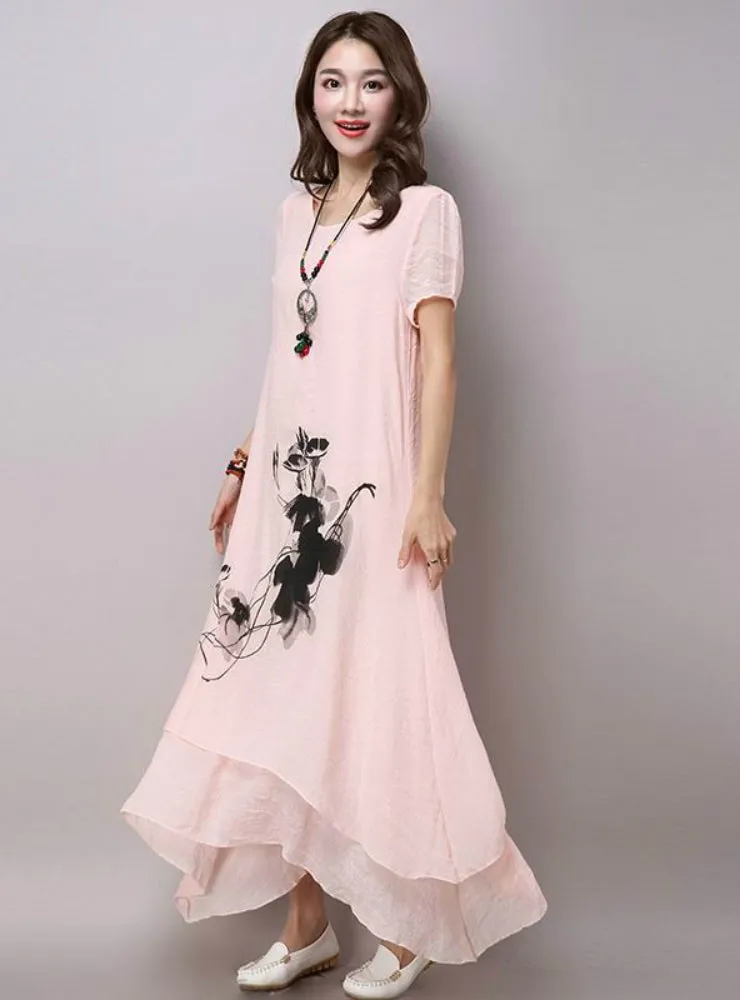 TastyHottie - Print Women Casual Loose Long Summer Dress