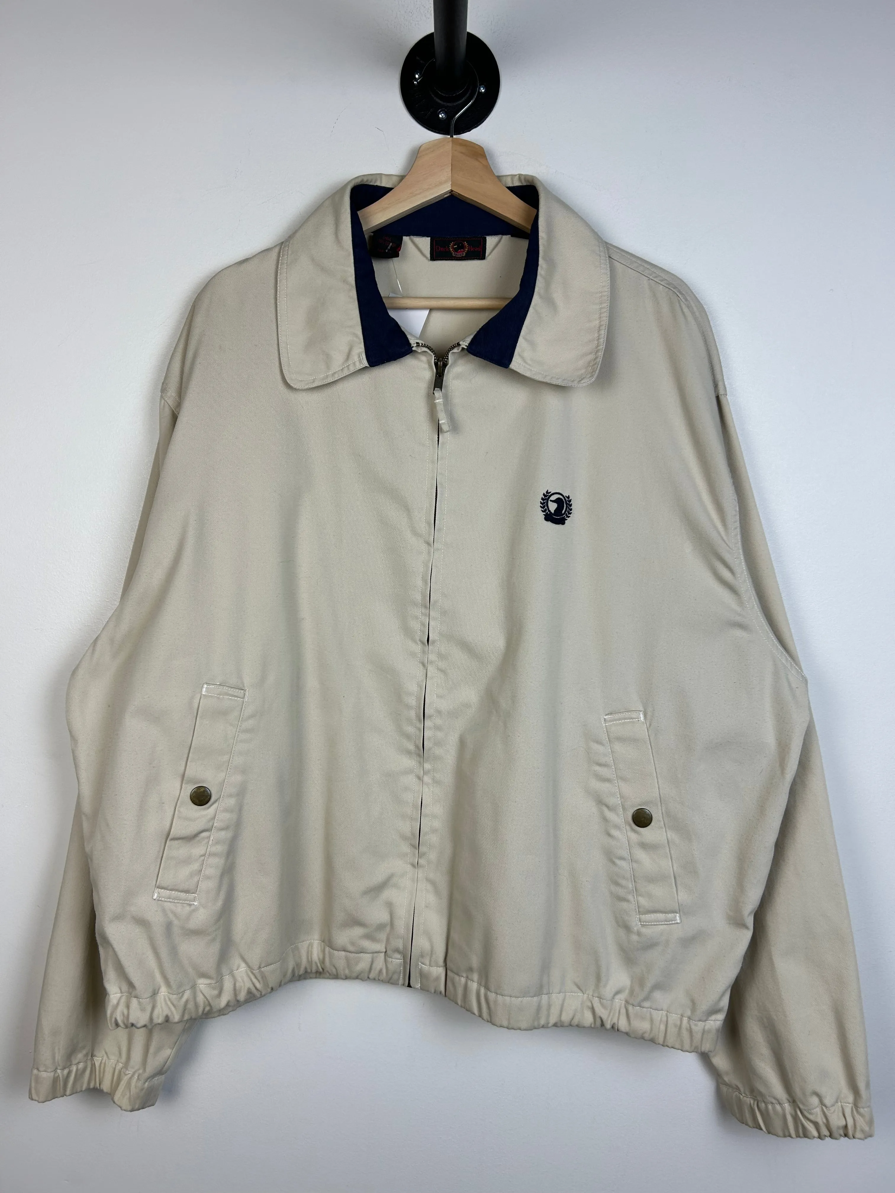 Vintage Duck Head Beige Cropped Harrington Jacket